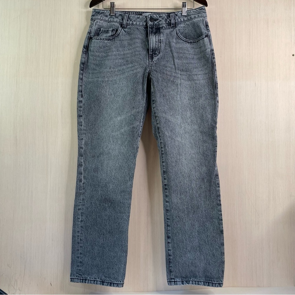 Cabi Women’s 100% Boyfriend Straight Leg Jeans Smoke Wash Size 8